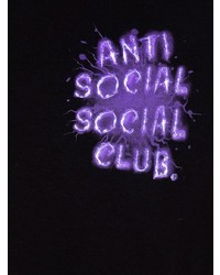 T-shirt à col rond imprimé noir Anti Social Social Club