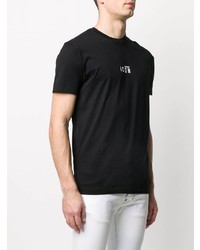 T-shirt à col rond imprimé noir DSQUARED2