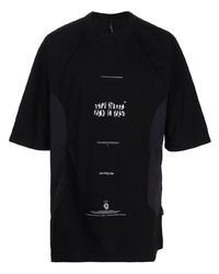 T-shirt à col rond imprimé noir ISO.POETISM