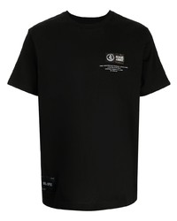 T-shirt à col rond imprimé noir Izzue