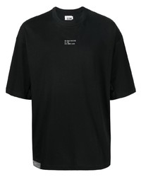 T-shirt à col rond imprimé noir Izzue