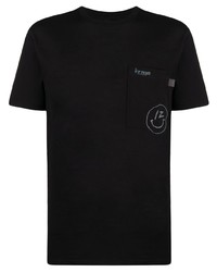 T-shirt à col rond imprimé noir Izzue