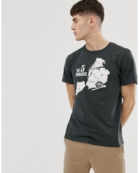 T-shirt à col rond imprimé noir J.Crew Mercantile