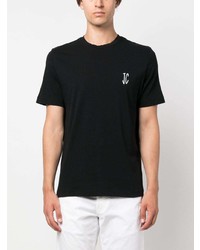 T-shirt à col rond imprimé noir Jacob Cohen