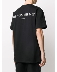 T-shirt à col rond imprimé noir Ih Nom Uh Nit