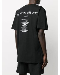 T-shirt à col rond imprimé noir Ih Nom Uh Nit