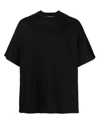 T-shirt à col rond imprimé noir Julius