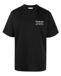 T-shirt à col rond imprimé noir JW Anderson