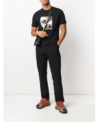 T-shirt à col rond imprimé noir Kenzo