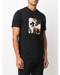 T-shirt à col rond imprimé noir Kenzo