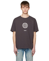 T-shirt à col rond imprimé noir Ksubi