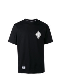 T-shirt à col rond imprimé noir Ktz