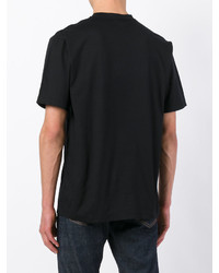 T-shirt à col rond imprimé noir Kokon To Zai