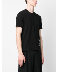 T-shirt à col rond imprimé noir Black Comme Des Garçons