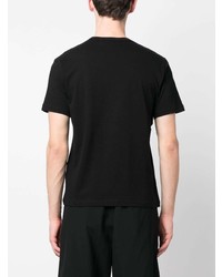 T-shirt à col rond imprimé noir Black Comme Des Garçons