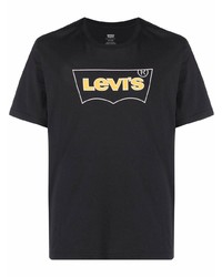 T-shirt à col rond imprimé noir Levi's