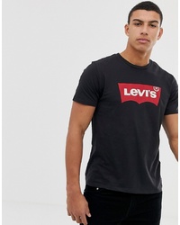T-shirt à col rond imprimé noir Levi's
