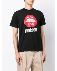 T-shirt à col rond imprimé noir Fiorucci