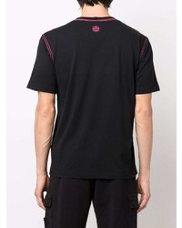 T-shirt à col rond imprimé noir Stone Island