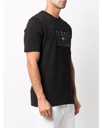 T-shirt à col rond imprimé noir Tommy Hilfiger