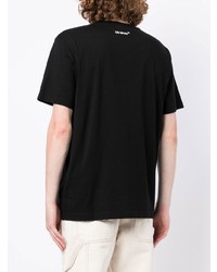 T-shirt à col rond imprimé noir Off-White