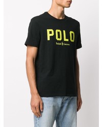 T-shirt à col rond imprimé noir Polo Ralph Lauren