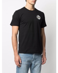 T-shirt à col rond imprimé noir Colmar