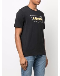 T-shirt à col rond imprimé noir Levi's