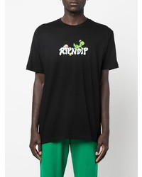 T-shirt à col rond imprimé noir RIPNDIP