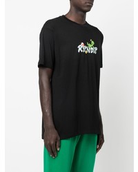 T-shirt à col rond imprimé noir RIPNDIP