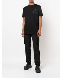 T-shirt à col rond imprimé noir Philipp Plein