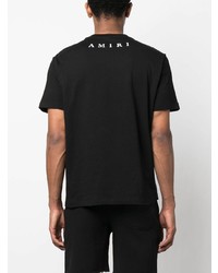 T-shirt à col rond imprimé noir Amiri