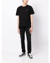 T-shirt à col rond imprimé noir Nudie Jeans