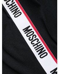 T-shirt à col rond imprimé noir Moschino