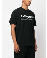 T-shirt à col rond imprimé noir Each X Other