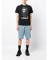 T-shirt à col rond imprimé noir BAPE BLACK *A BATHING APE®