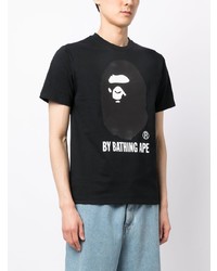 T-shirt à col rond imprimé noir BAPE BLACK *A BATHING APE®