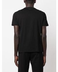 T-shirt à col rond imprimé noir Ea7 Emporio Armani