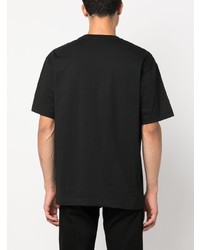 T-shirt à col rond imprimé noir Calvin Klein