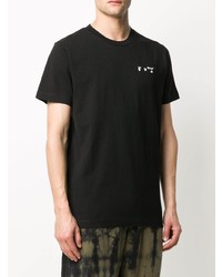 T-shirt à col rond imprimé noir Off-White