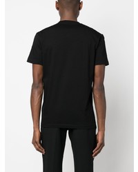 T-shirt à col rond imprimé noir DSQUARED2