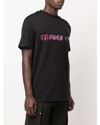 T-shirt à col rond imprimé noir Philipp Plein