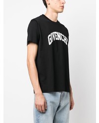 T-shirt à col rond imprimé noir Givenchy