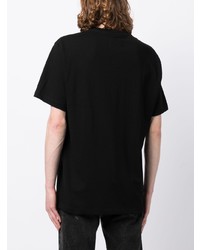 T-shirt à col rond imprimé noir Doublet