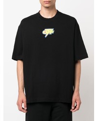 T-shirt à col rond imprimé noir Off-White