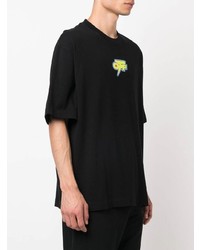 T-shirt à col rond imprimé noir Off-White