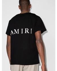 T-shirt à col rond imprimé noir Amiri