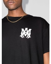 T-shirt à col rond imprimé noir Amiri