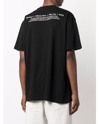 T-shirt à col rond imprimé noir Off-White