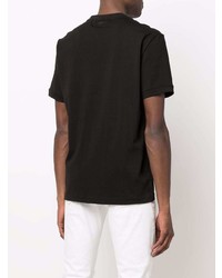 T-shirt à col rond imprimé noir Calvin Klein